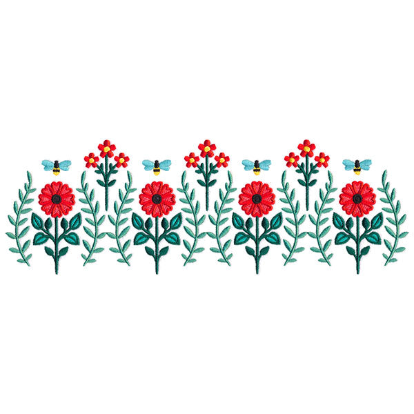 Buzzin' Blooms Border