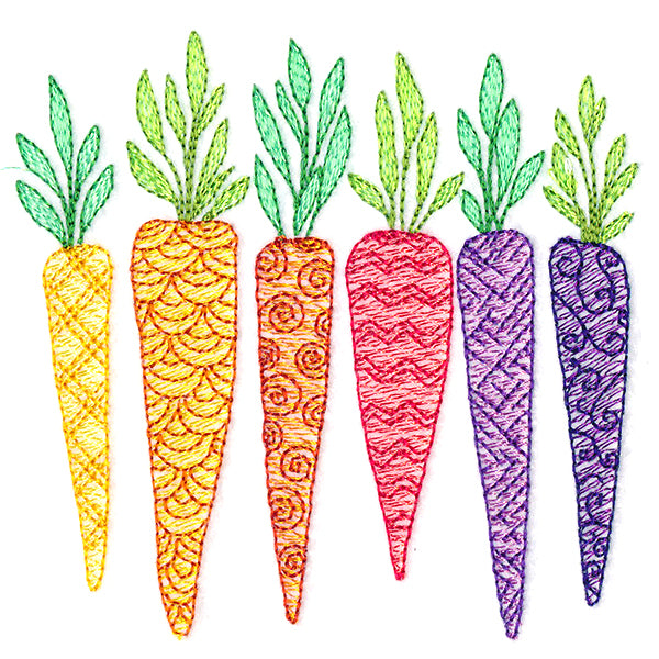 Rooting For You Carrots Border