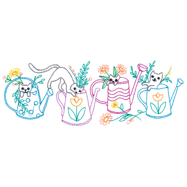 Gardening With Cats Border