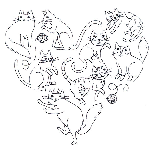 I Love You Meowy Much Cat Heart