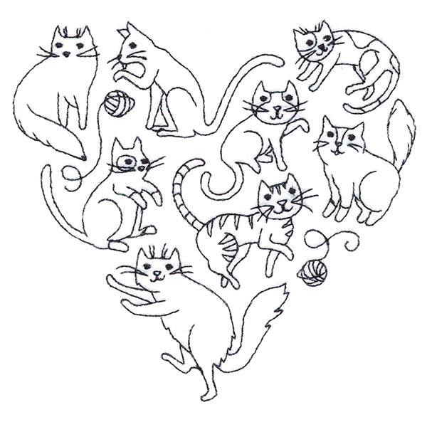 I Love You Meowy Much Cat Heart