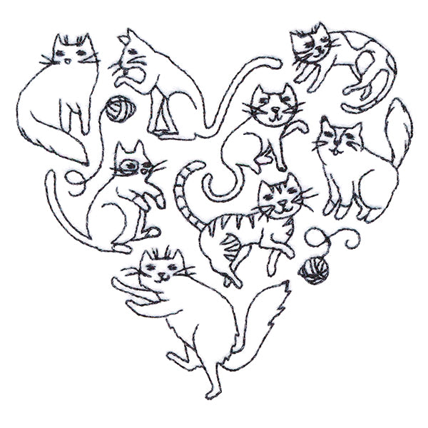 I Love You Meowy Much Cat Heart