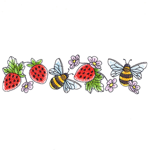 Bees & Berries Border