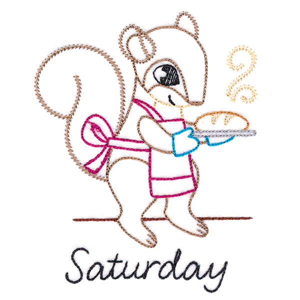 Baking Squirrel on Saturday