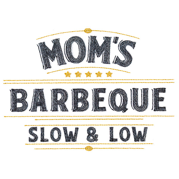Mom's Barbeque Sign