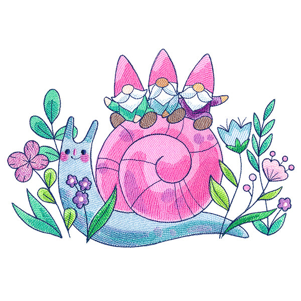 Happy Snails to You Gnomes