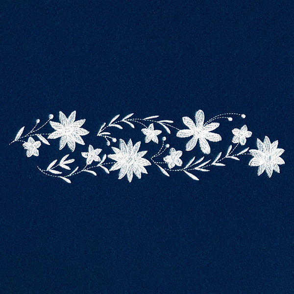 Blanched Blooms Border