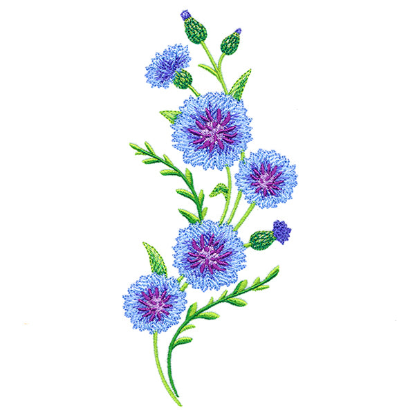 Classic Cornflower Spray