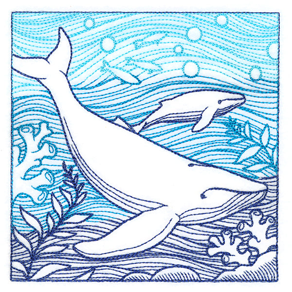 By The Seashore - Whale Etching