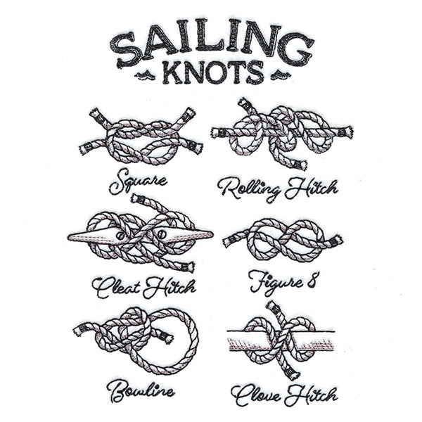 Sailing Knots Chart