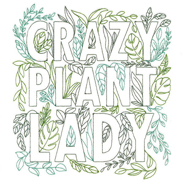 Crazy Plant Lady Square