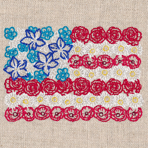 Red White & Bloom Flag