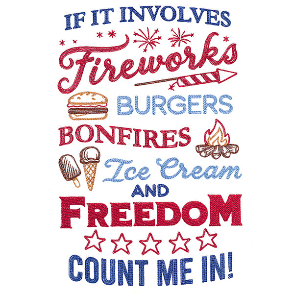 Fireworks & Freedom Sign