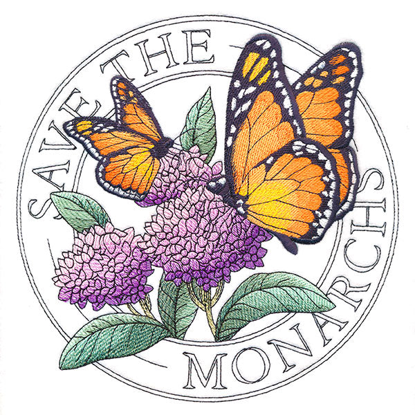 Monarch & Milkweed Stamp