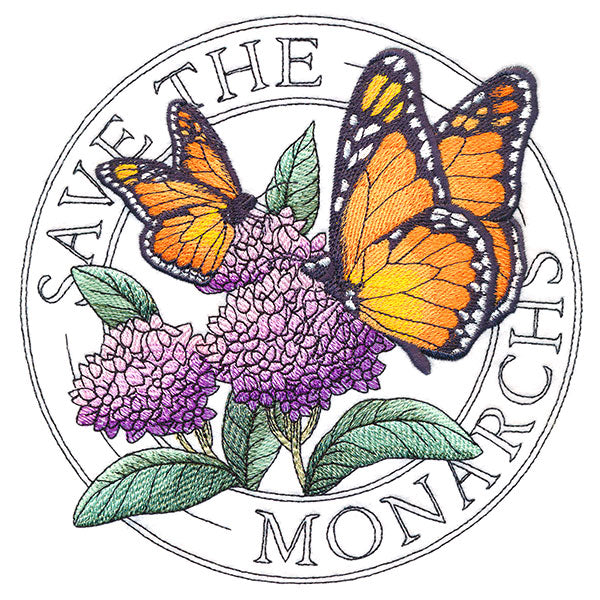 Monarch & Milkweed Stamp