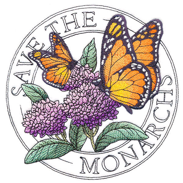 Monarch & Milkweed Stamp