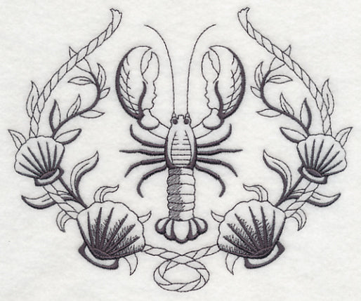 Lobster and Seashell Laurel
