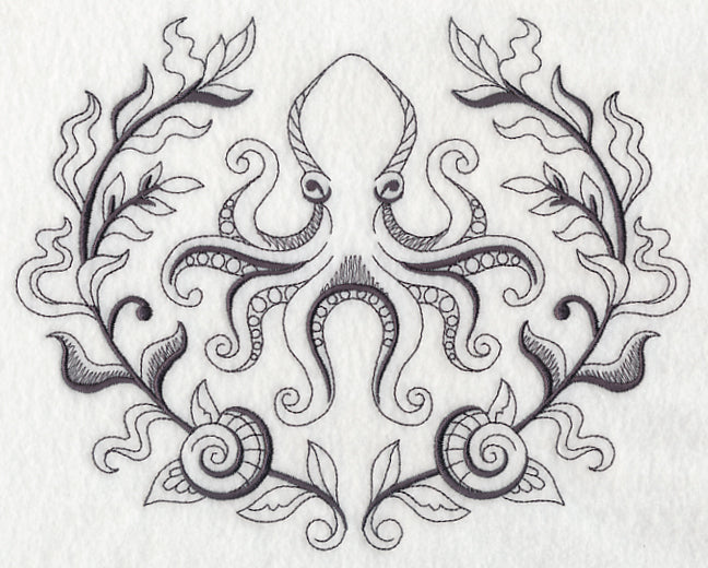 Octopus and Seaweed Laurel