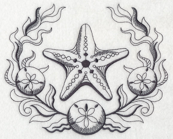 Starfish and Seaweed Laurel