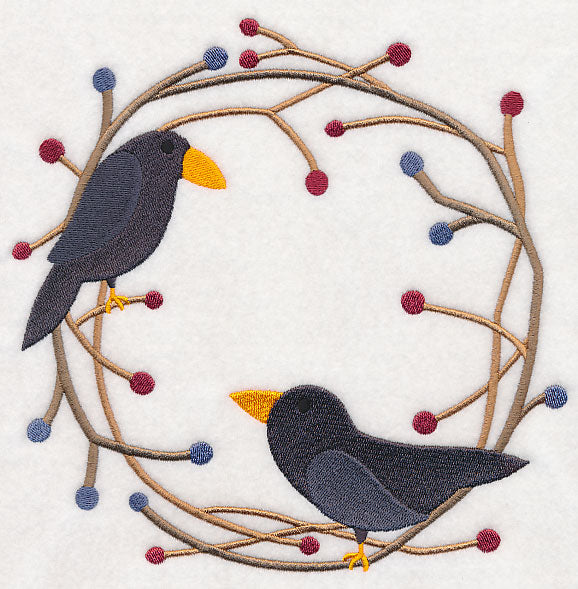 Country Crow Wreath
