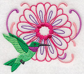 Hummingbird's Flight to Flower