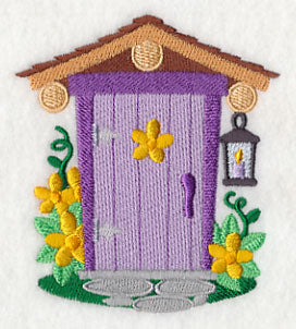 Fairy Door with Daisies