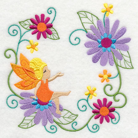 Fairy Delilah with Daisy Wreath