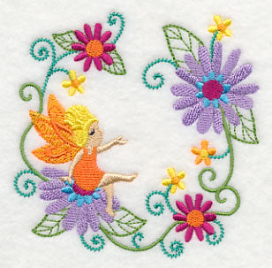 Fairy Delilah with Daisy Wreath