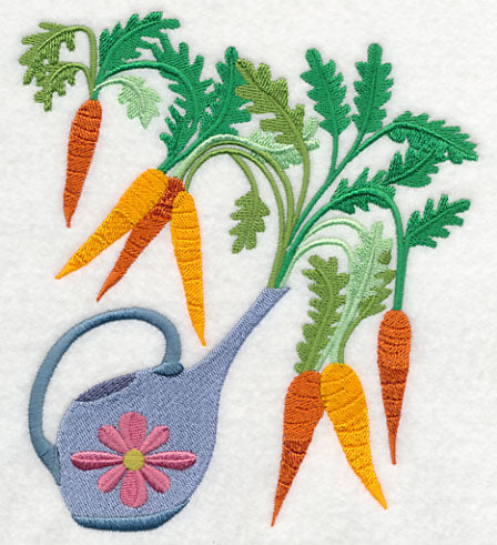 Carrots and Watering Can