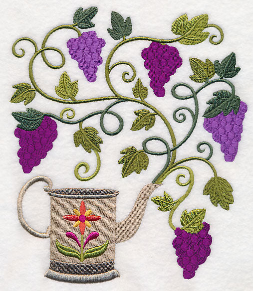 Grapes and Watering Can