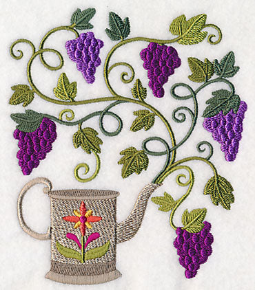 Grapes and Watering Can