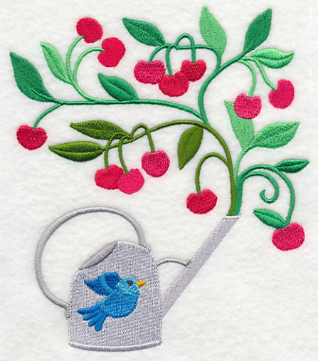 Cherries and Watering Can