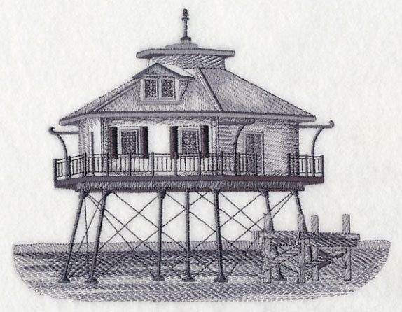 Middle Bay Lighthouse Sketch (Alabama)