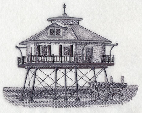 Middle Bay Lighthouse Sketch (Alabama)