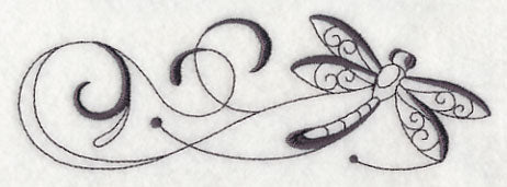 Inky Dragonfly Border