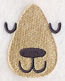 Jackie Bear Face (Sleeping)