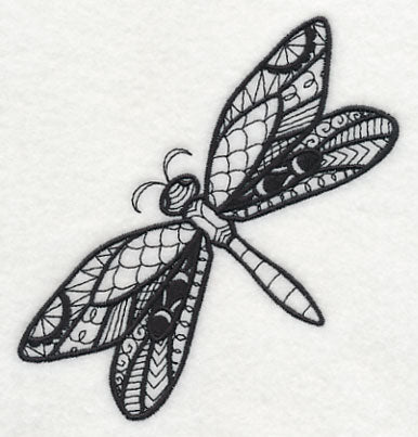Flight of the Dragonfly (Blackwork)