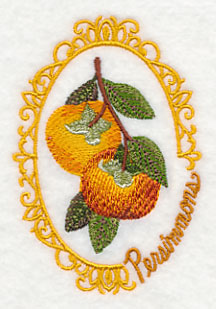 Fruit Cameo - Persimmons