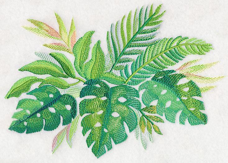 Tropical Leaves in Watercolor 1