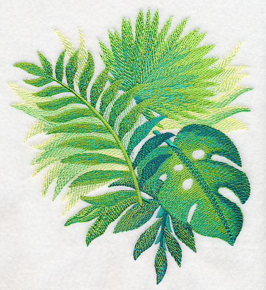 Tropical Leaves in Watercolor 3
