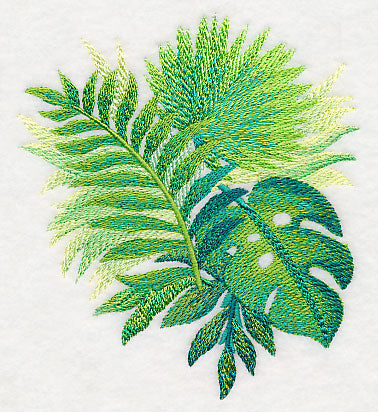 Tropical Leaves in Watercolor 3