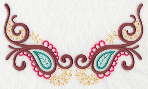 Mehndi Paisley Neckline (V-Neck)