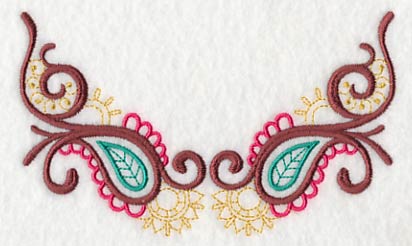 Mehndi Paisley Neckline (V-Neck)