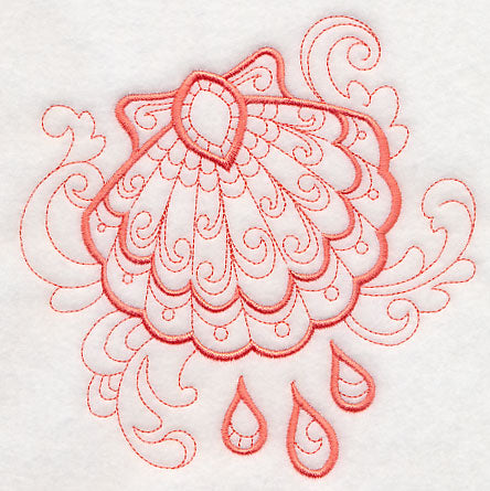 Doodle Baptismal Shell