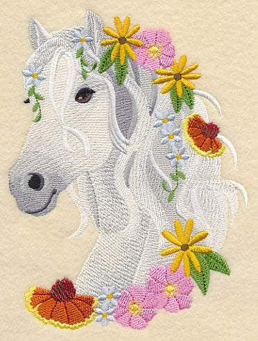 Horse in Wildflowers