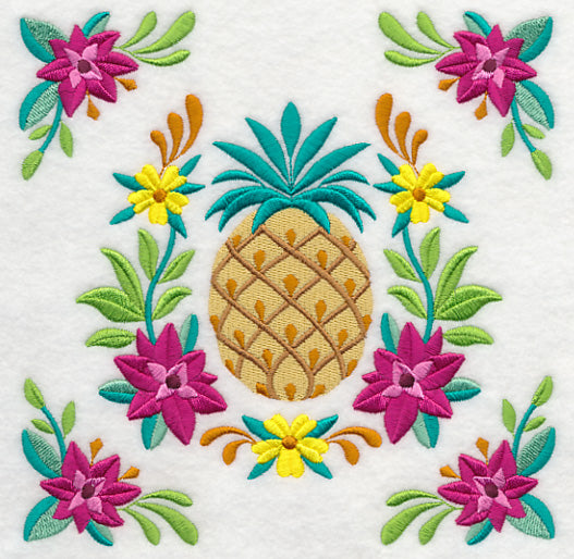 Pineapple and Flower Frame