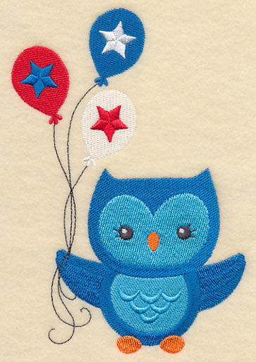 Patriotic Hoot with Balloons