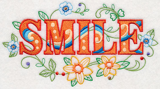 Smile with Vintage Flower Fade