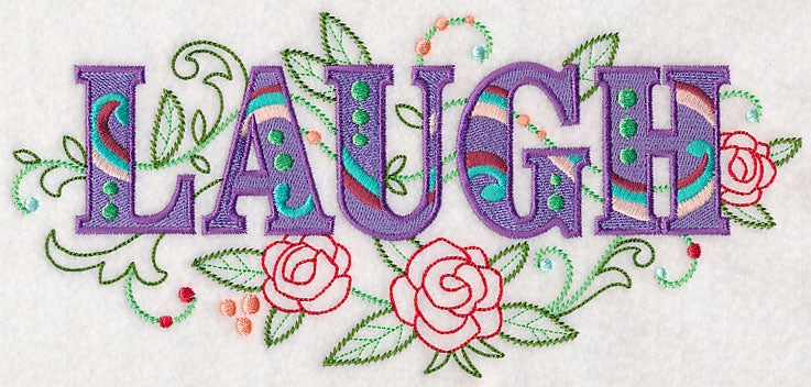 Laugh with Vintage Flower Fade
