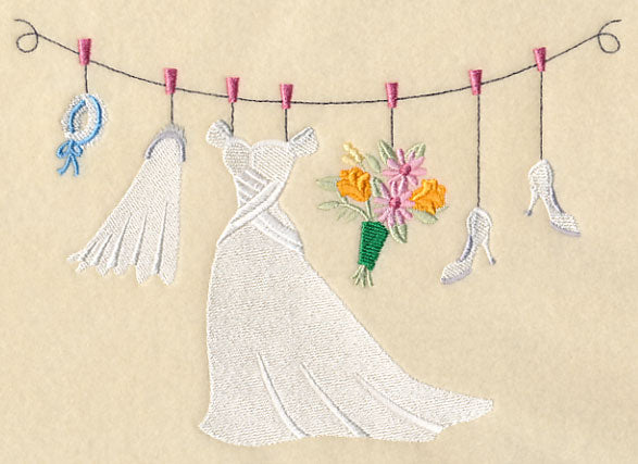 Wedding Clothesline - Bride